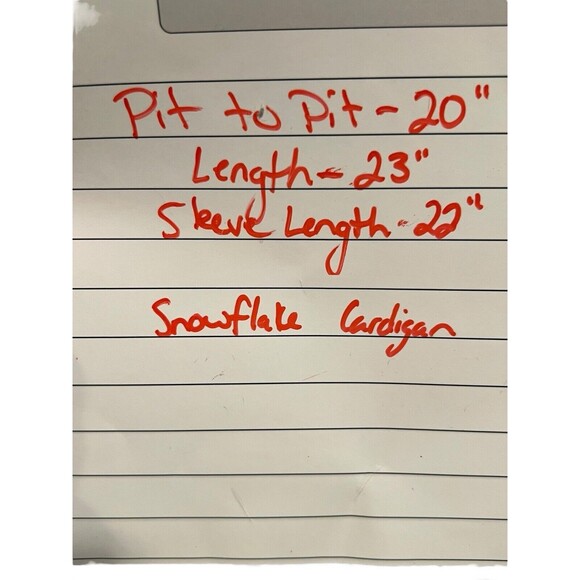 VTG Snowflake Winter Knit Button Fall Holiday Green Cardigan Hand Embroidered Sm - Picture 7 of 13